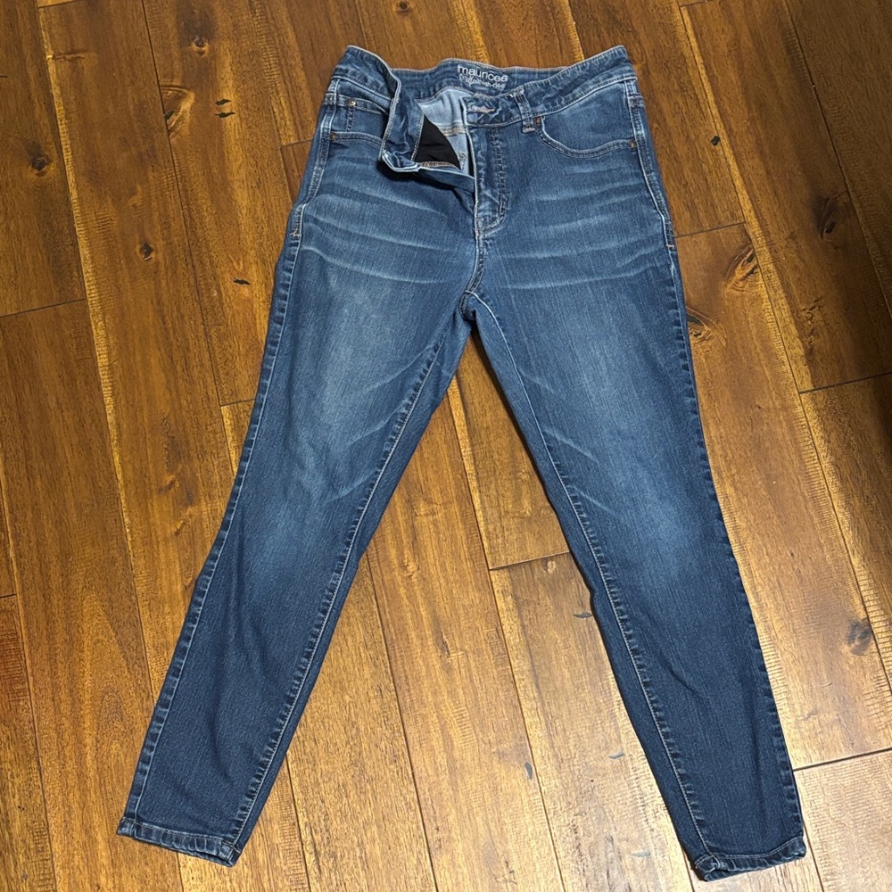 Maurices Women's Skinny Jeans - Dark Blue